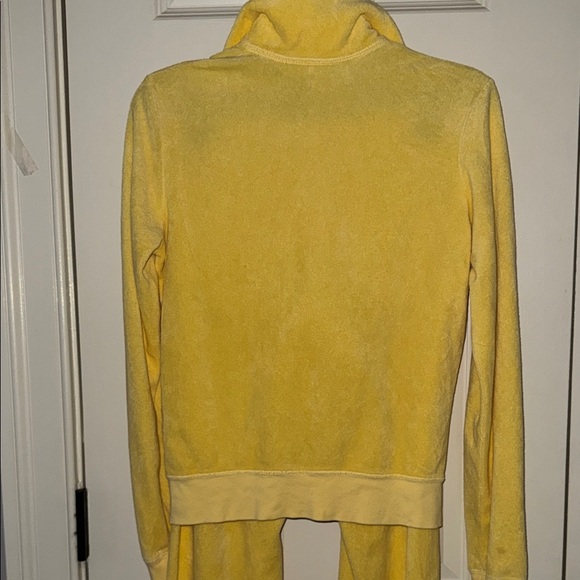 Yellow terry cloth Juicy Couture Tracksuit set - Picture 6 of 9